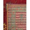 thumbnail image 4 of Unique Loom Outdoor Traditional Collection Area Rug - Vinatge (10' Square Red Green Blue/Ivory), 4 of 9