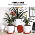 thumbnail image 2 of 10Pcs Plastic Flower Pot Drip Trays Indoor Outdoor Lace Creative Planter Saucers, 2 of 8
