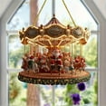 thumbnail image 4 of Japceit Acrylic Santa Claus Carousel, Hanging Porch Window Decoration, Sun Catcher Pendant with Spinning Design, Christmas Holiday Ornament for Home, Gift Idea, 4 of 6