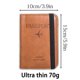 thumbnail image 2 of Nueva bolsa de pasaporte RFID Simple multifuncional bolsa de documentos de cuero PU portátil de viaje para mujer soporte de pasaporte delgado (marrón claro) oso de fresa Electrónica, 2 of 5