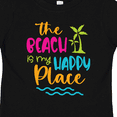 thumbnail image 4 of Inktastic Spring Break the Beach is My Happy Place Boys or Girls Toddler T-Shirt, 4 of 5