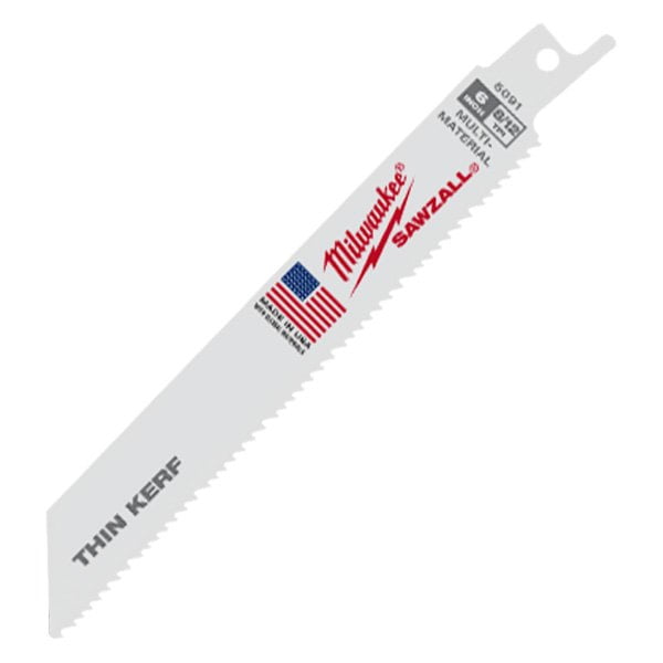 Milwaukee 48005091 Thin Kerf Metal Cutting Sawzall Blades