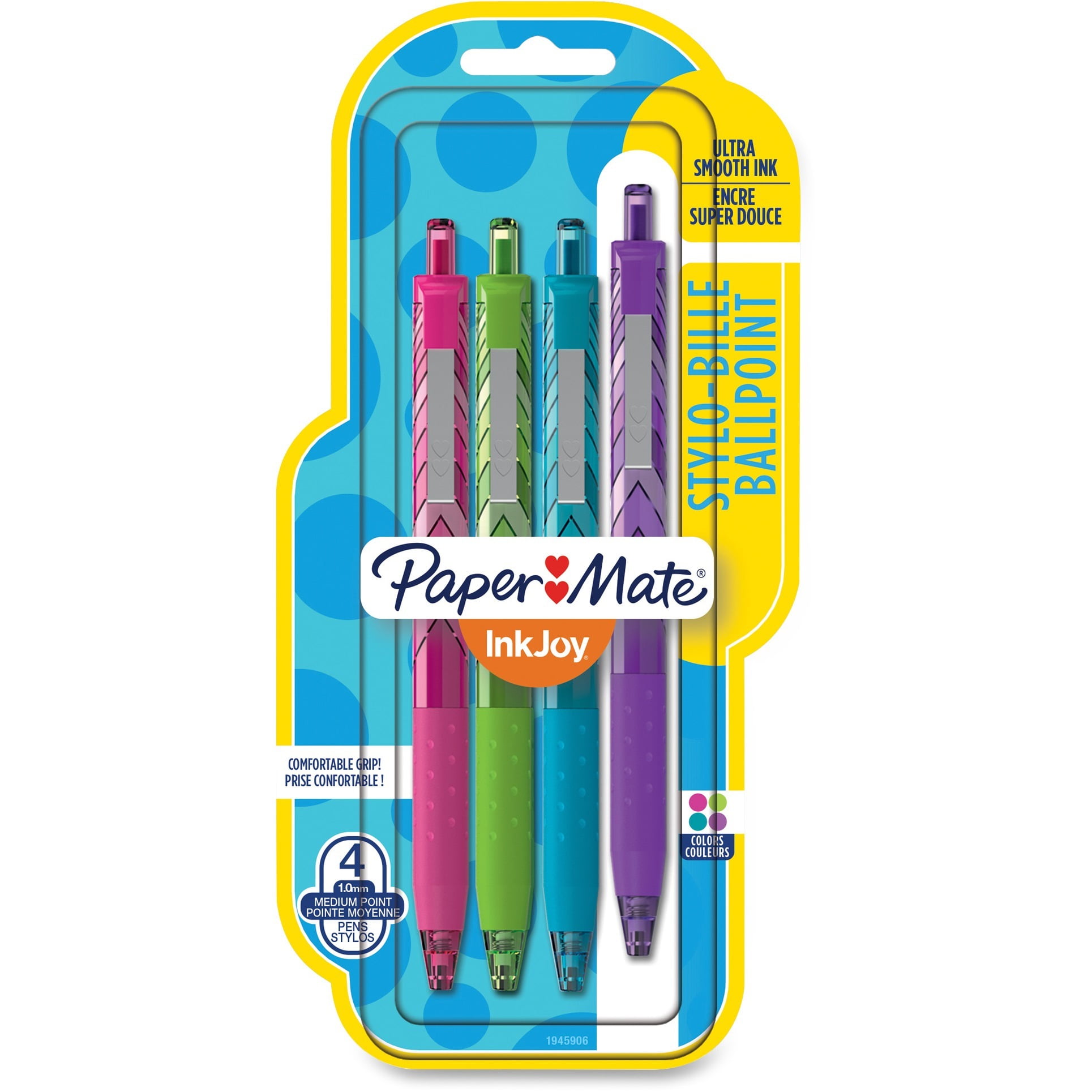 Paper Mate InkJoy 300 RT Retractable Ballpoint Pen 1mm Assorted 4/Pack