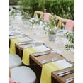 thumbnail image 4 of Cloth Napkins Watercolor Yellow White Ombre Washable Soft Kitchen Dinner Napkin Set of 8,Modern Country Art Theme Reusable Cocktail Napkins for Wedding Holiday Party Event,20x20In, 4 of 7