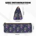 thumbnail image 2 of Rocae Lavender Flowers for Leather Pencil Case - Zippered Pen Case Stationery Bag Zipper Pouch Pencil Holder For Men Women Businessmen And Artists, 2 of 5