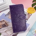 thumbnail image 2 of case for Google Pixel 6 Pro Mandala Wallet Case,Slim 3D Flip Leather Magnetic Closure with Credit Card Holder & Hand Strap Flip Folio Closure Phone Case for Google Pixel 6 Pro MTL Purple, 2 of 14
