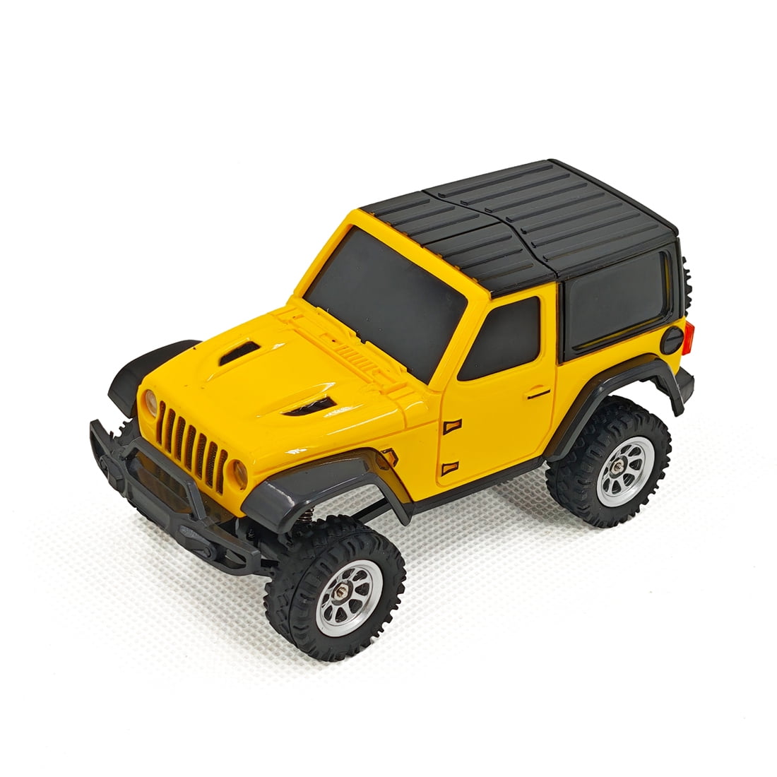 1/36 Scale 4WD RC Climbing Car Mini Off Road Remote Control Truck With LED Front Rear Lights Full Proportional Driving System Electric Rock Crawler Vehicle For Adults Hobbyists