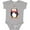 AC-Heather Grey, variant on Inktastic Cuddly Christmas Penguin Boys or Girls Baby Bodysuit