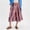 Pink, variant on Women's Palazzo Pants Pocket Retro Plaid Wide Leg Loose Casual Long Trousers Pants for Women Green L