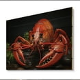 thumbnail image 2 of Designart "Selfie with Crayfish II" Animals Print on Natural Pine Wood, 2 of 5