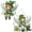 2Pcs A, variant on FLOPESN Clover Angel DIY Diamond Art Pendant St. Patrick's Day Creative Acrylic Home Decor Single-Sided Diamond Embellishment