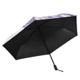 thumbnail image 4 of Christmas Tree with Purple Lights Presents All Weather Umbrella Triple Folding Parasol 6 Ribs UV Protection Portable, 4 of 8