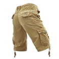 thumbnail image 4 of hotojiny Men's Cargo Shorts Vintage Streetwear Lightweight Outdoor Hiking Work Shorts Straight Leg Casual Shorts for Travel Fishing, 4 of 6