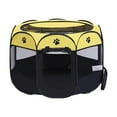 thumbnail image 4 of Pliable pour Petits Animaux Utilisation Intérieure Extérieure Voyage Camping Chat Jaune Noir, 4 of 8