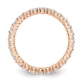 thumbnail image 3 of 14k Rose Gold Round Cut Diamond Eternity Wedding Band Anniversary Ring Size 4 - 1.50 Ct., 3 of 5