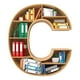 thumbnail image 1 of Regalos de la Familia para la Navidad, 26 Alfabeto Libro Colgante Ornamento Acrílico Colgante 8x8x0.4cm para Árbol Puerta Mochila Coche, Amantes Del Libro Regalos Bibliotecario Gusano, 1 of 1