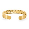 thumbnail image 1 of 14k Yellow Gold Adjustable Toe Ring Open Midi, 1 of 10