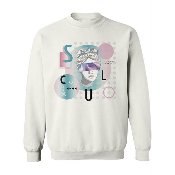 Sculpture In Pastel Colors Sweatshirt Women -Image by Shutterstock, Female 4X-Large
