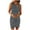 Gray, variant on Luxalzxs T Shirt Tank Dress for Women Striped Print Round Neck Sleeveless Tank Top Mini Dress Plus Size Slim Fit Summer Dresses Midi Length Casual Dresses
