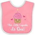 thumbnail image 3 of Inktastic 1st Birthday Cupcake Girls Cute Girls Baby Bib, 3 of 4