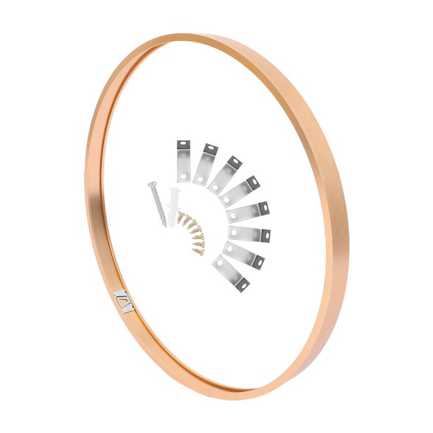 TEHAUX Marco Metálico Circular Dorado Con Acabado Mate Para Cuadros Y Pósteres Decorativos