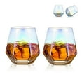 thumbnail image 1 of Juego de 6 vasos de whisky inclinados, vaso de whisky de 300 ml, aspecto moderno, para hombres, mujeres, papá, marido, amigos, cristalería para bourbon/ron/vaso de bar, 1 of 5