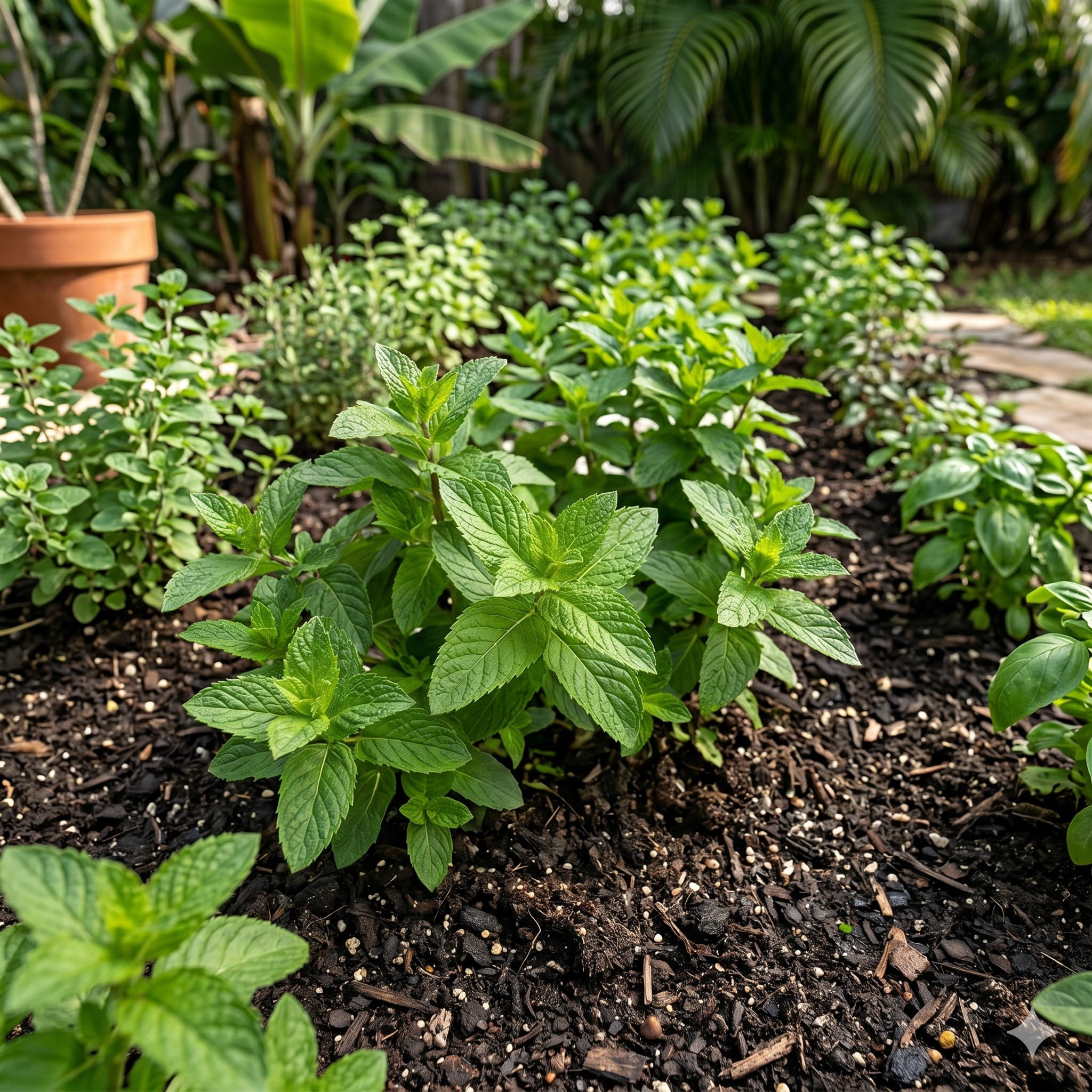 Mi Sueno Hierba Buena (Mentha Spicata), 5 in. Pot, Live Herb Plant