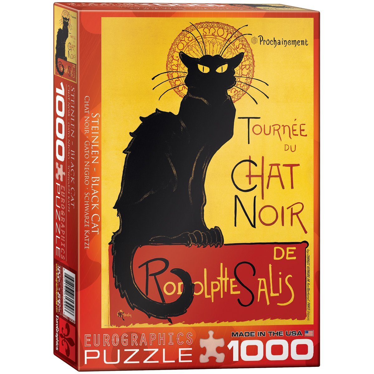 Chat Noir By Steinlen 1000 Piece Puzzle 1000 Piece Puzzle By Eurographics Walmart Com Walmart Com