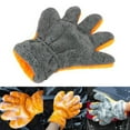 thumbnail image 4 of Car Wash Gloves Detailing Microfiber Equipment Accessories Durable Orange H3W8, 4 of 9