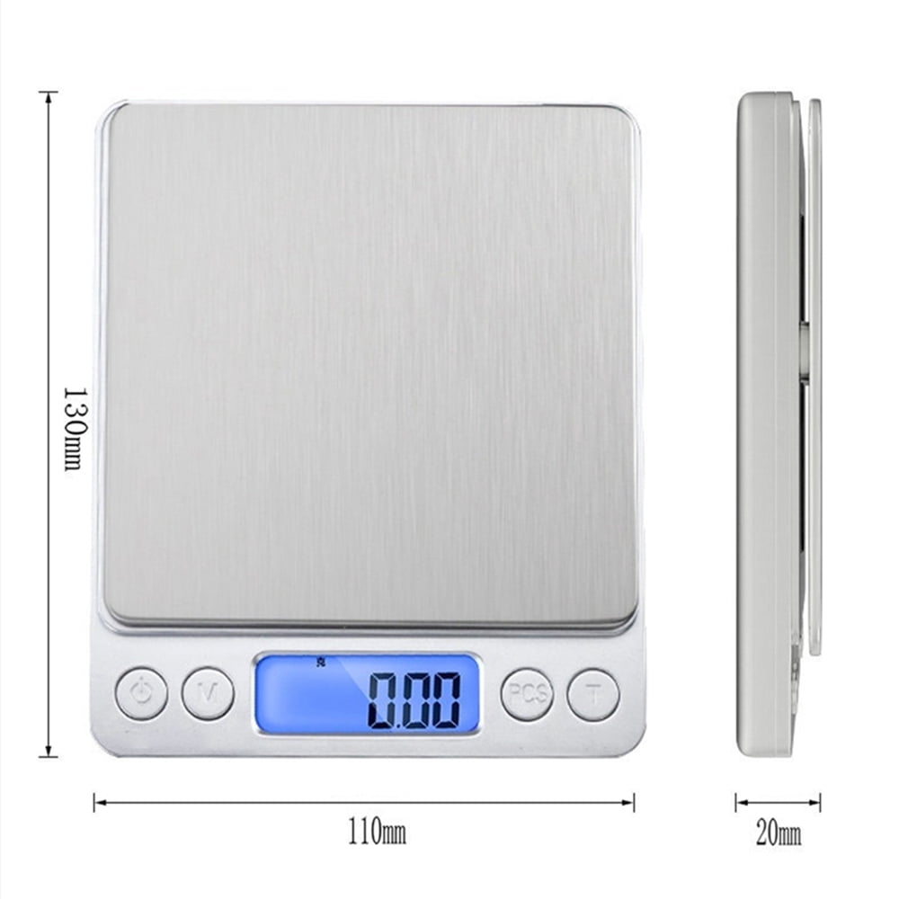 Cterwk 1000g/0.1g LCD Display Pocket Scale Digital Kitchen Scale Gram Scales Weight Food Coffee Scale for Cooking, Baking, Battery Powerd(Battery Not Included)
