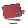 thumbnail image 4 of Minnieouse Bolsa de almacenamiento de Cable USB, resistente al agua, 2 capas, portátil, para viajes en casa, dormitorio, disco Flash electrónico, cable de Carteras L rojo Minnieouse  AP012998-03, 4 of 6