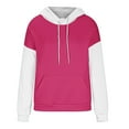 thumbnail image 5 of BangWanChi Trendy Queen Hoodie Oversized Women's Casual Patchwork Print Long Sleeve Pocket Hoodie Hooded Tops Blouse, 5 of 5