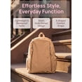 thumbnail image 6 of Deago Nylon Backpack for Women & Men Casual Lightweight Daypack Basic Backpack for High School College Students Travel Laptop Bag, Khaki, 6 of 9