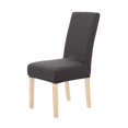 thumbnail image 1 of Deconovo Decorativo Sólido Fundas de silla, Extraíble White Chair Slipcover Jacquard Dots Comedor Fundas de silla, Juego of 2, Black, 1 of 7