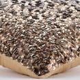 thumbnail image 2 of Gold Pillows Cover, Modern Solid Cushion Cover, Pillow Cover 12x12 inch (30x30 cm), Art Silk Square Throw Pillows Cover, Metallic Sequins Pillow Cases, Abstract - Shocker Gold, 2 of 6