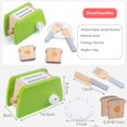 thumbnail image 4 of DIY Wooden Kitchen Toy Pretend Play kitchen Simulation Model Set Cutting Fruit Vegetable Educational Toys Gift for Children Kids Girls, 4 of 7