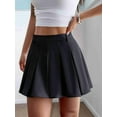 thumbnail image 4 of Pleated Skirts for Women Mini High Waist - Tennis Skirt A-Line Cheerleader Skirt Black S, 4 of 8