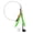Green, variant on BIMZUC Interactive Cat Feather Wand Toy with Suction Cup, Flexible Steel Wire Teaser, Blue Flying Fish, 12.6 inches / 32 cm