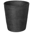 thumbnail image 6 of Kouboo Loma Round Rattan Paper Waste Basket, Bathroom, Basket for Dry Or Organic Waste, Basket Garbage, Container Bin, Espresso, 6 of 9