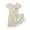 White, variant on Girls Dresses Casual Summer Kids Outfit Soft Comfortable Short Fly Sleeve Lightweight Khaki Dress Size 18-24 M