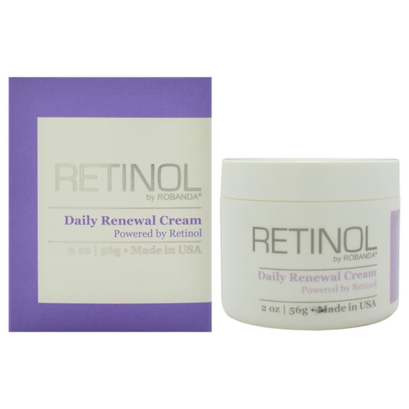 Retinol Daily Renewal Cream by Robanda for Women - 2 oz Cream