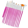 thumbnail image 2 of opvise 15 Pcs Nail Art Brush Kit,DIY Gradient Blooming Effect Nail UV Gel Liner Brush Drawing Pen Nail Salon Supply, 2 of 8