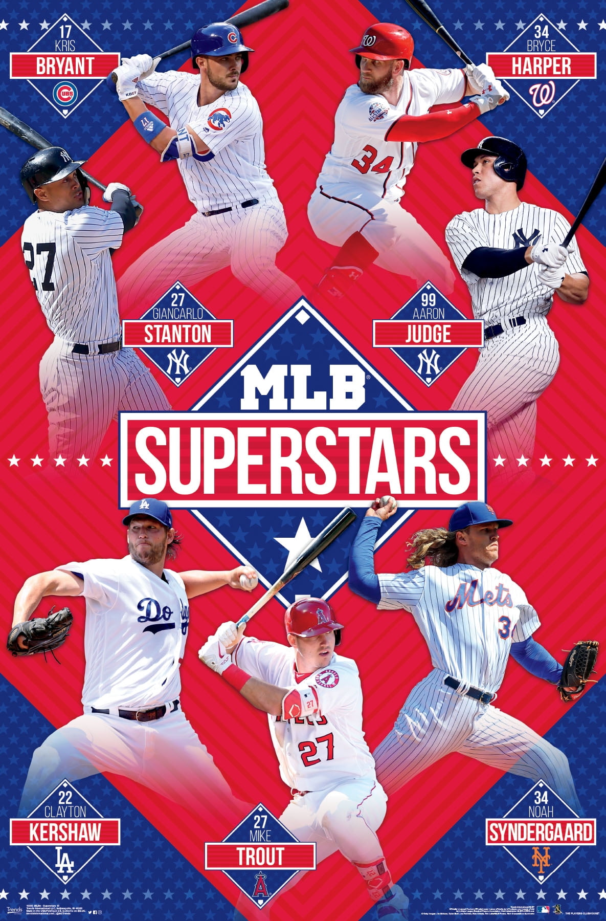 MLB® Superstars Poster and Poster Mount Bundle