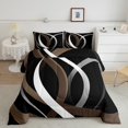 thumbnail image 2 of Homewish Minimalist Lines Bedding Comforter Set 2pcs for Kids Children Teens,Abstract Geometric Stripes Twin Comforter Sets Microfiber,Mid Century Breathable Bedding Set,Ultra Soft Home Decor, 2 of 8