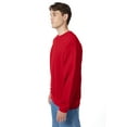 thumbnail image 2 of Hanes Ultimate Men's Heavyweight Fleece Crewneck Sweatshirt Deep Red XL, 2 of 4