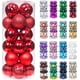 thumbnail image 2 of XmasExp Adornos de bolas de Navidad de 60 mm/2,36 pulgadas, juego de adornos navideños inastillables, decoraciones para bolas de árbol de Navidad, 24 quilates (2,36 pulgadas, rojo), 2 of 4