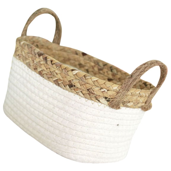 FOMIYES Cotton Rope Storage Basket Organizer for Nursery, Home, and Office - Stylish Sundry Storage Holder, 1 Piece