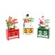 thumbnail image 1 of 3 piezas de decoraciones navideñas de calendario de madera, caja de regalo de Navidad, decoraciones de mesa para ventana, decoraciones navideñas, 1 of 5