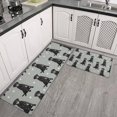 thumbnail image 2 of Black Labrador Kitchen Rugs Sets Of 2,Anti Fatigue Kitchen Mat Rugs Non Slip Washable,Decorative Kitchen Floor Mats for Kitchen,Sink,Laundry,17"x30"+17"x47", 2 of 7