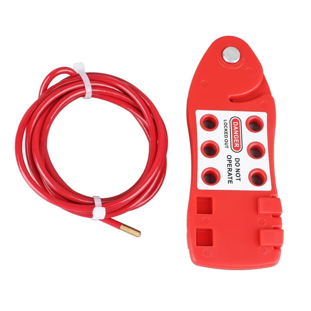 Bloqueo de Cable ajustable, bloqueo de Cable de seguridad de acero inoxidable en forma de pez, bloqueo de seguridad de etiquetado de válvula Industrial